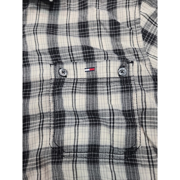 Hilfiger Denim Mens Plaid Long‎ Sleeve Button Down Shirt Custom Fit - Picture 4 of 8